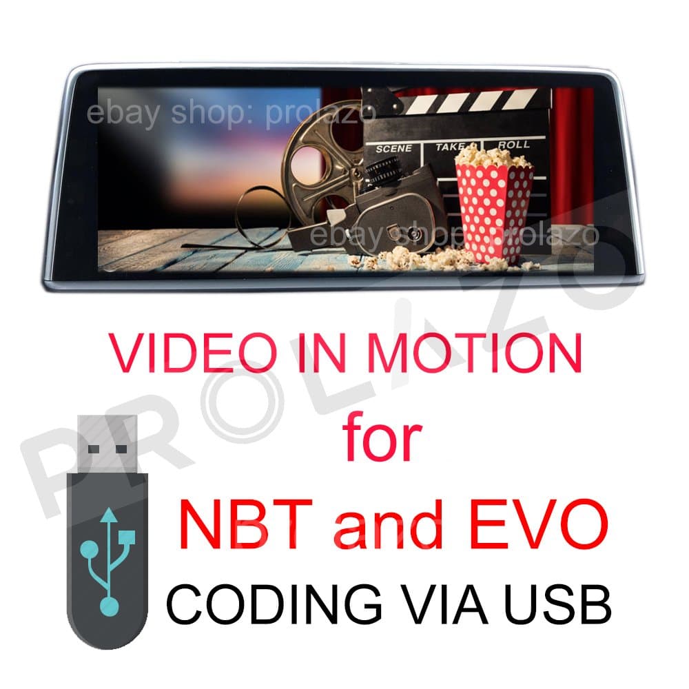 Video In Motion (VIM) for BMW NBT, EVO, MGU headunits