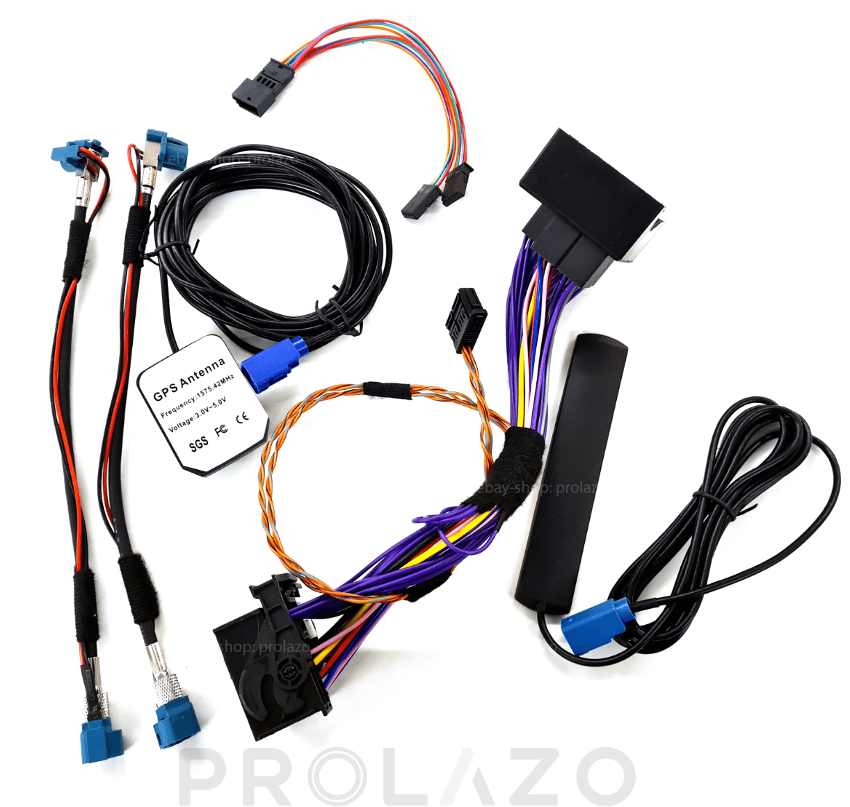 Cable and antenna set for BMW HU-ENTRY to EVO retrofit upgrade