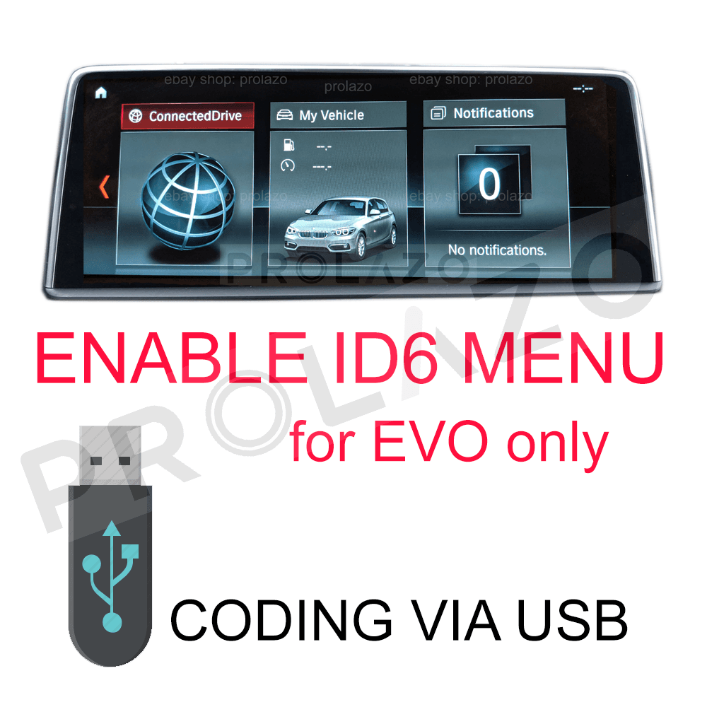 BMW enable ID6 new menu for EVO headunits