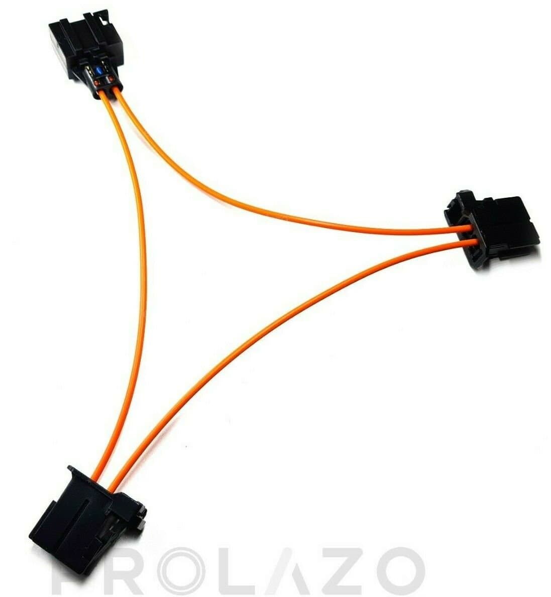 MOST optic optical Y cable connector Splitter for BMW Mercedes Audi Porsche